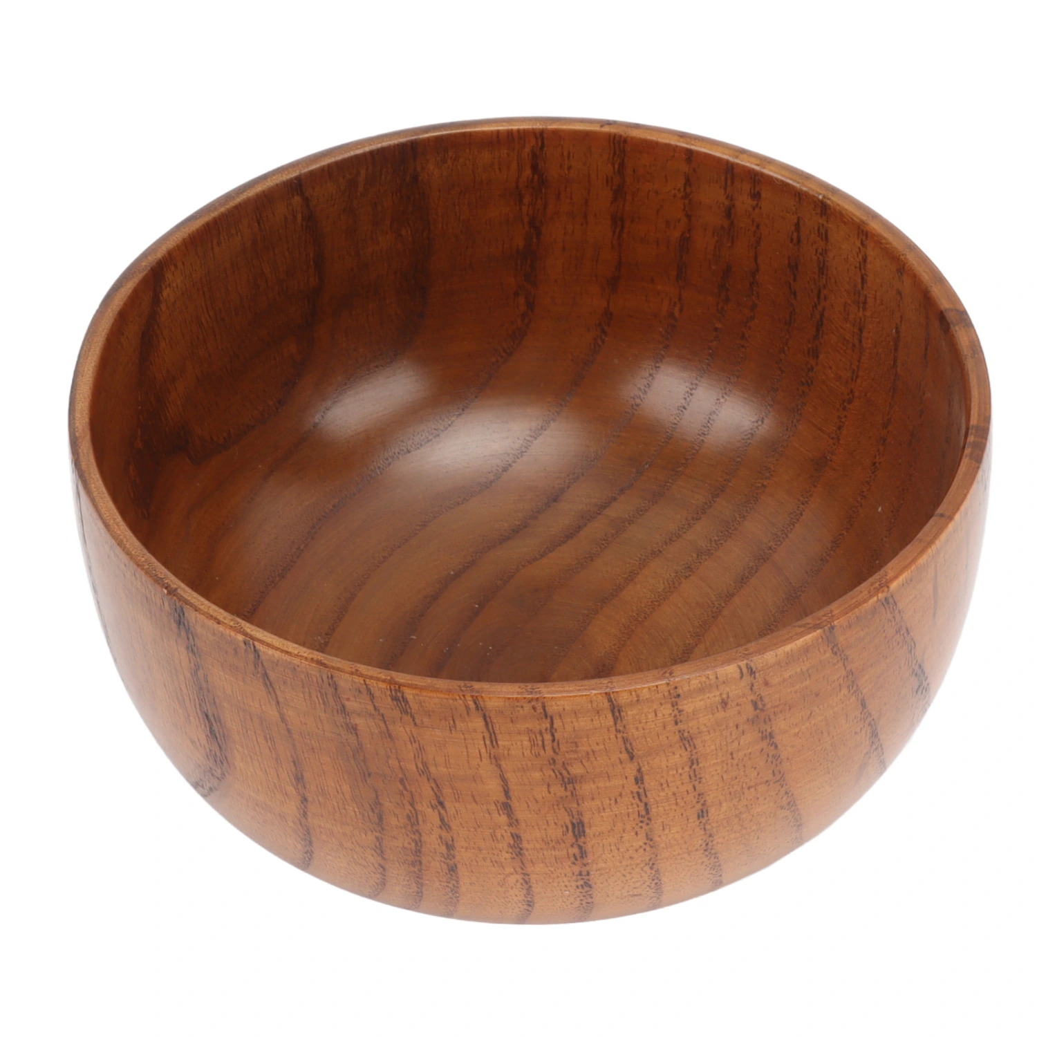 Wood Soup Bowl Unique Texture Exquisite Smoothly Round Wooden Bowl for Rice Noodle Salad Fruit