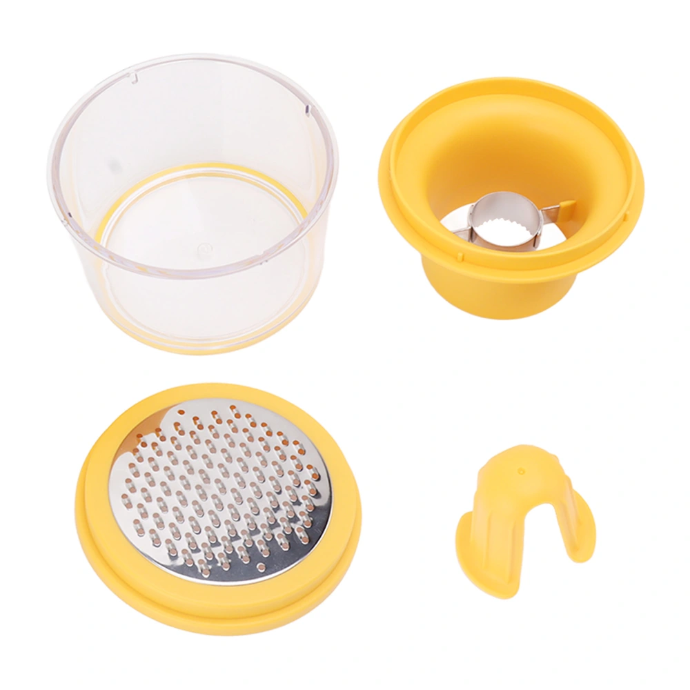 Corn Peeler 4 in 1 Multifunction Corn Stripper Stainless Steel Corn Sheller with Bowl and Grinding Cover