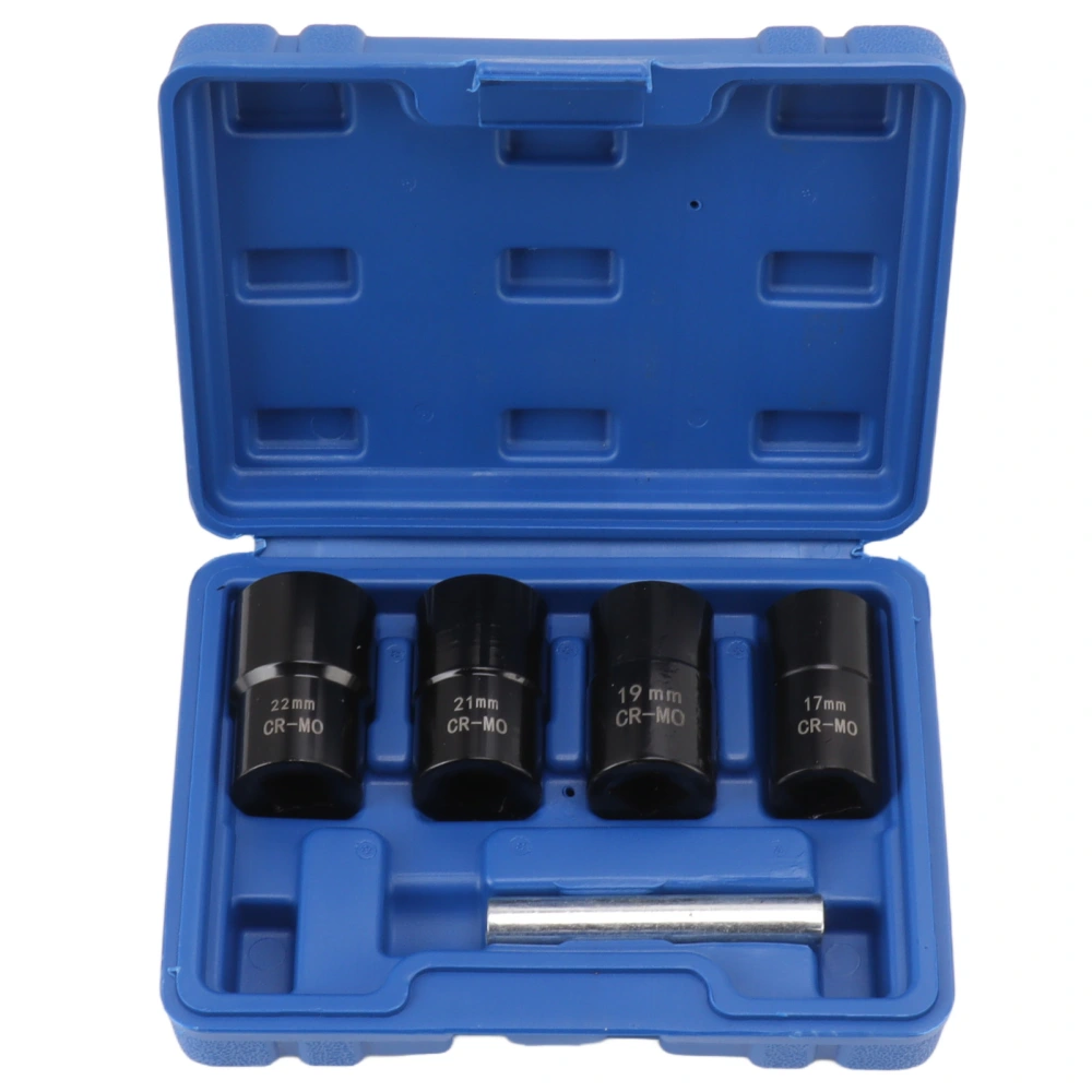 5Pcs Bolt Nut Remover Set Professional Bolt Nut Extractor Socket Set for Removing Damaged Dead Rusted Bolts Nuts Screws