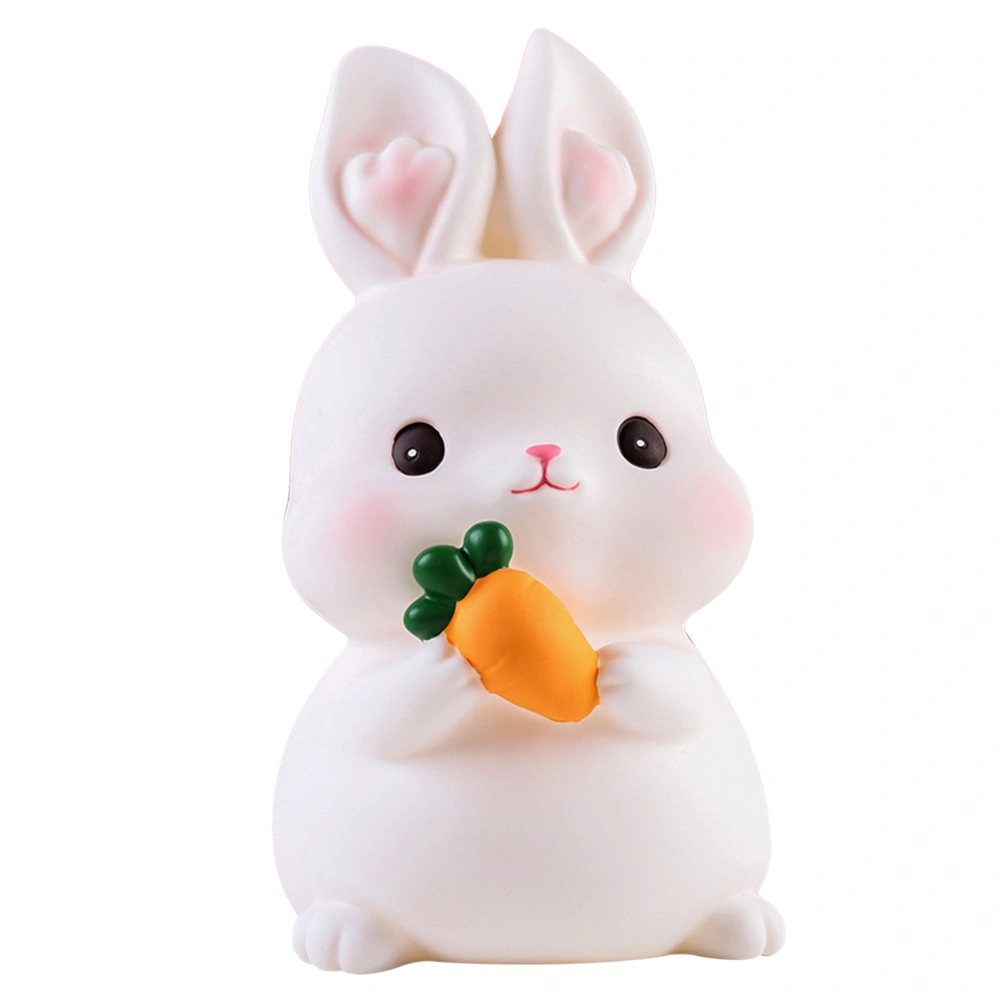 Kids Piggy Bank Cute Cartoon Money Coin Bank Anti Fall Vinyl Resin Money Bank for Boys Girls Bunny