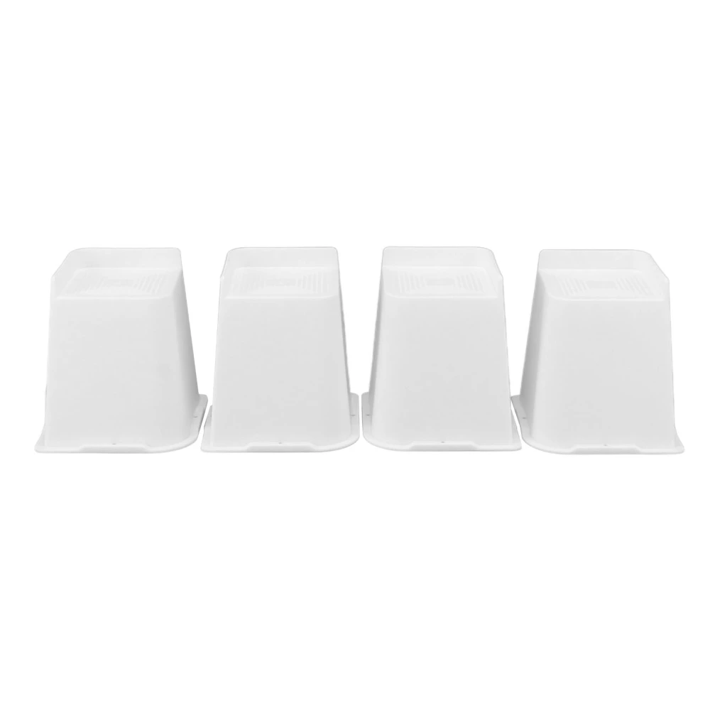 4 Pcs Furniture Risers 6 Inch Raise Trapezoid L Shape Top Anti Slip Bed Sofa Risers Furniture Leg Extender