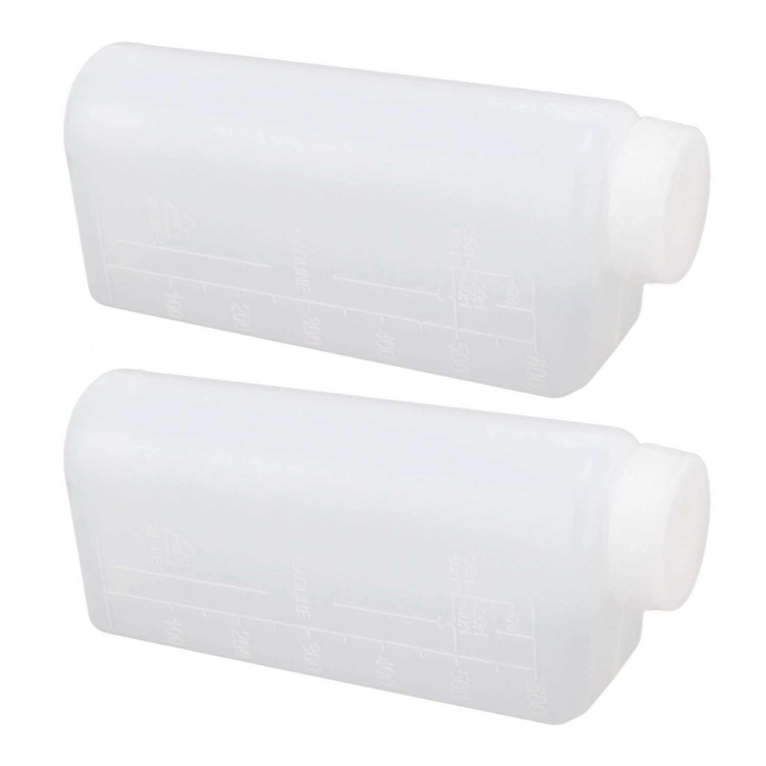2PCS 600ML 2 Stroke Oil Petrol Fuel Mix Bottle Professional Oil Mixing Bottle Container for Chainsaw Ironing Machine