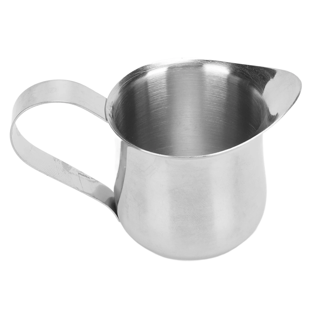 Milk Frothing Pitcher Stainless Steel Ergonomic Milk Frothing Cup Jug Steaming Pitcher for Coffee 2oz