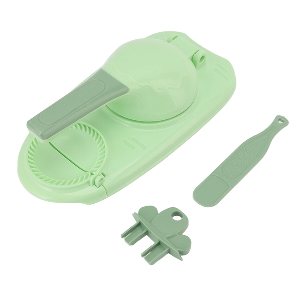 2 in 1 Dumpling Maker Easy to Use Time Saving Dumpling Skin Wrapper Mould for Home Restaurant Green