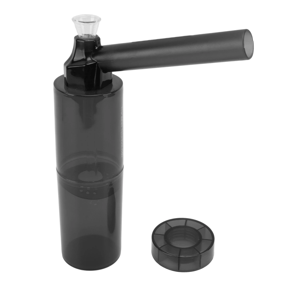 Portable Hookah Cup Set Cylindrical Plastic Hookah Smoking Pipe Smoke Accessories for Home Traveling Black