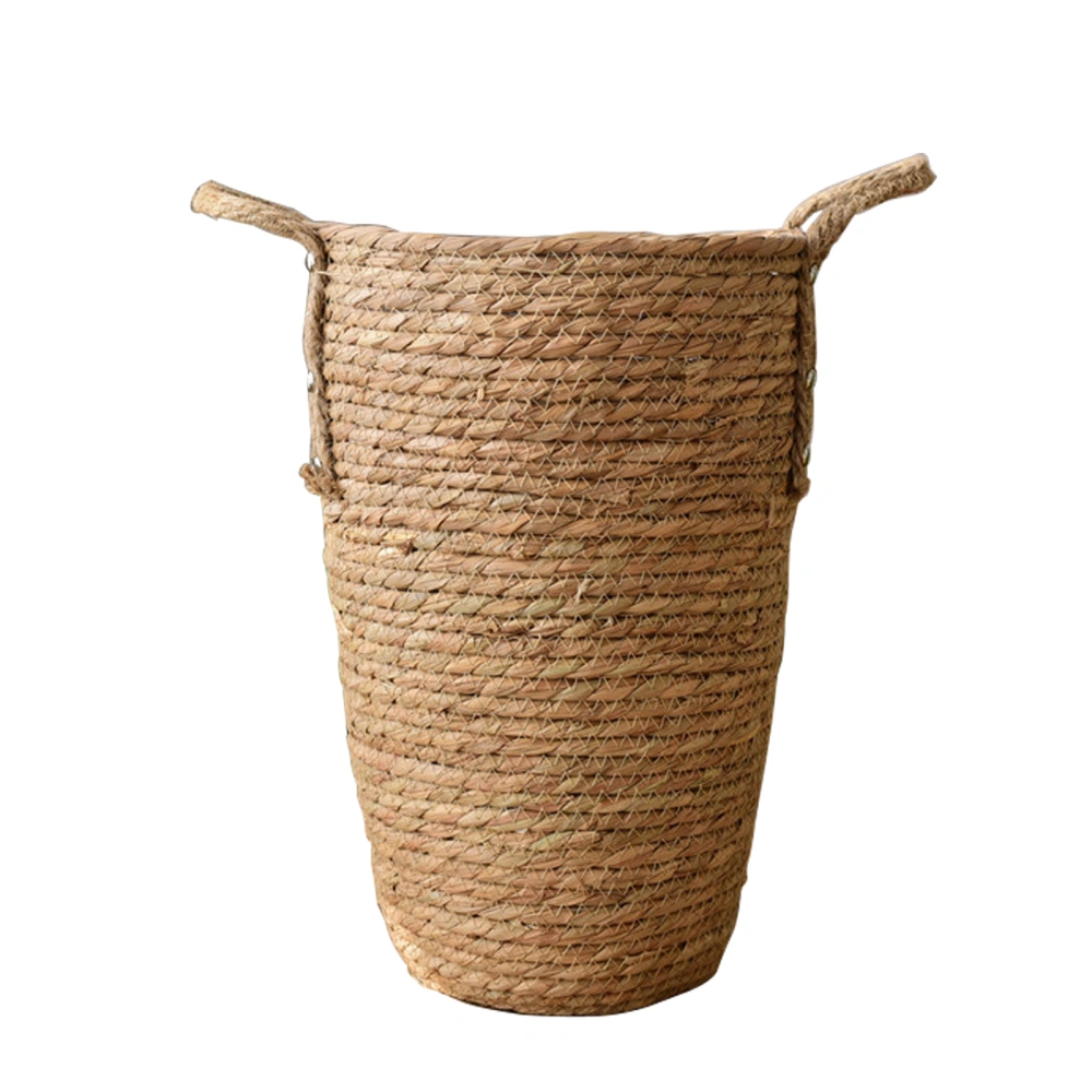 Straw Woven Baskets Vase Ornaments Living Room Flower Arrangements Dried Flowers Wicker Flower Pots