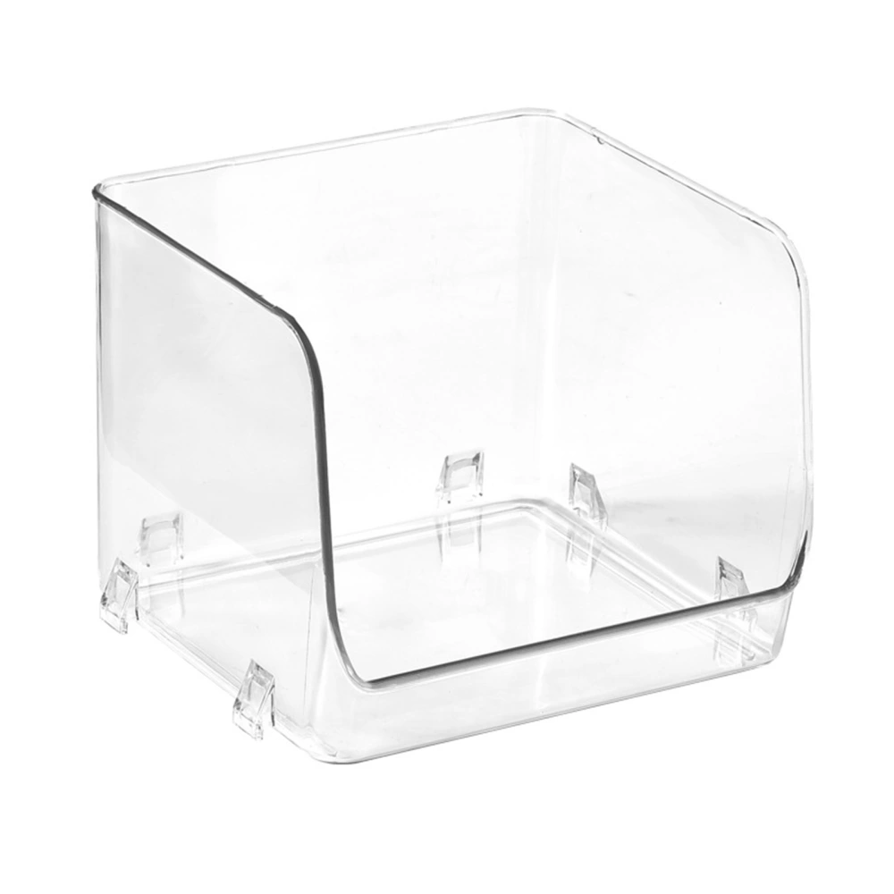 Cosmetic Display Case Multifunction Stackable Plastic Transparent Makeup Organizer for Home 15.5x15x12.8cm/6.1x5.9x5.3in