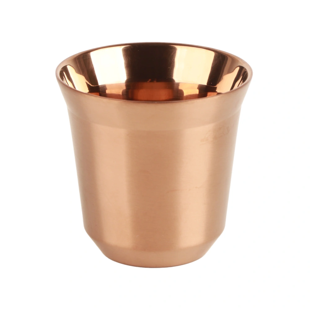 80ML Coffee Cup Double Layer Stainless Steel Coffee Cup Insulated Cup