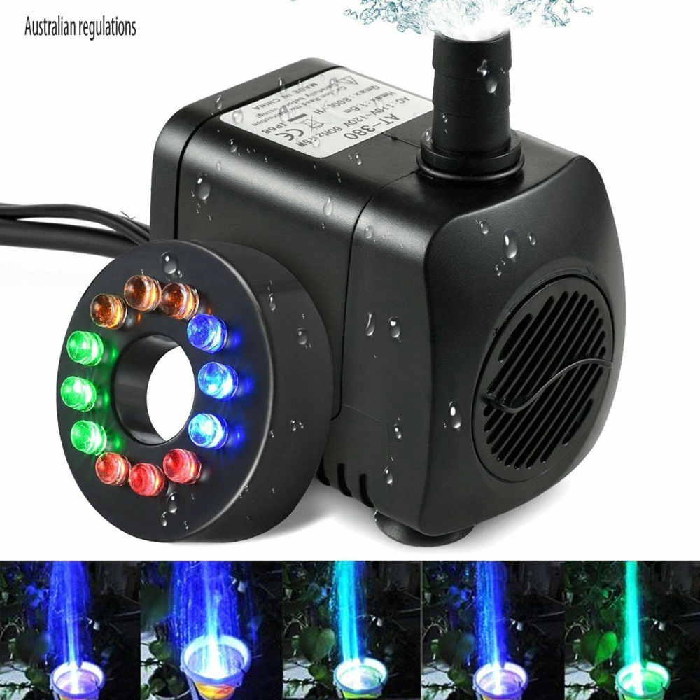 12LED Electric Fountain Water Pump