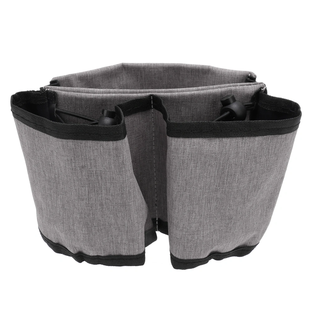 Luggage Travel Cup Holder Oxford Cloth Free Hand Suitcase Drink Holder for Suitcase Handle Grey