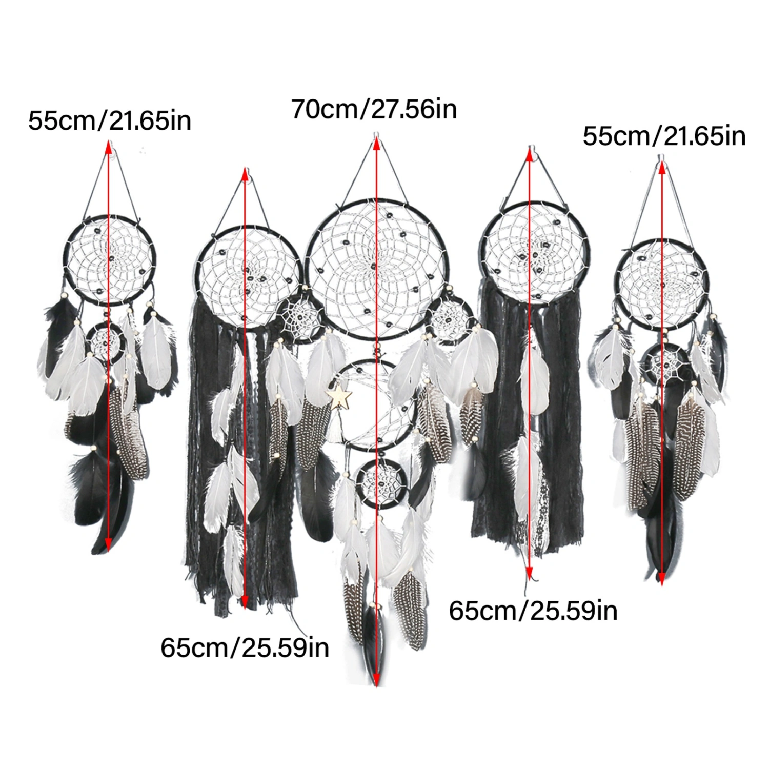 Bedside Dream Catcher Moon and Star Wall Decoration Hanging Decor​
