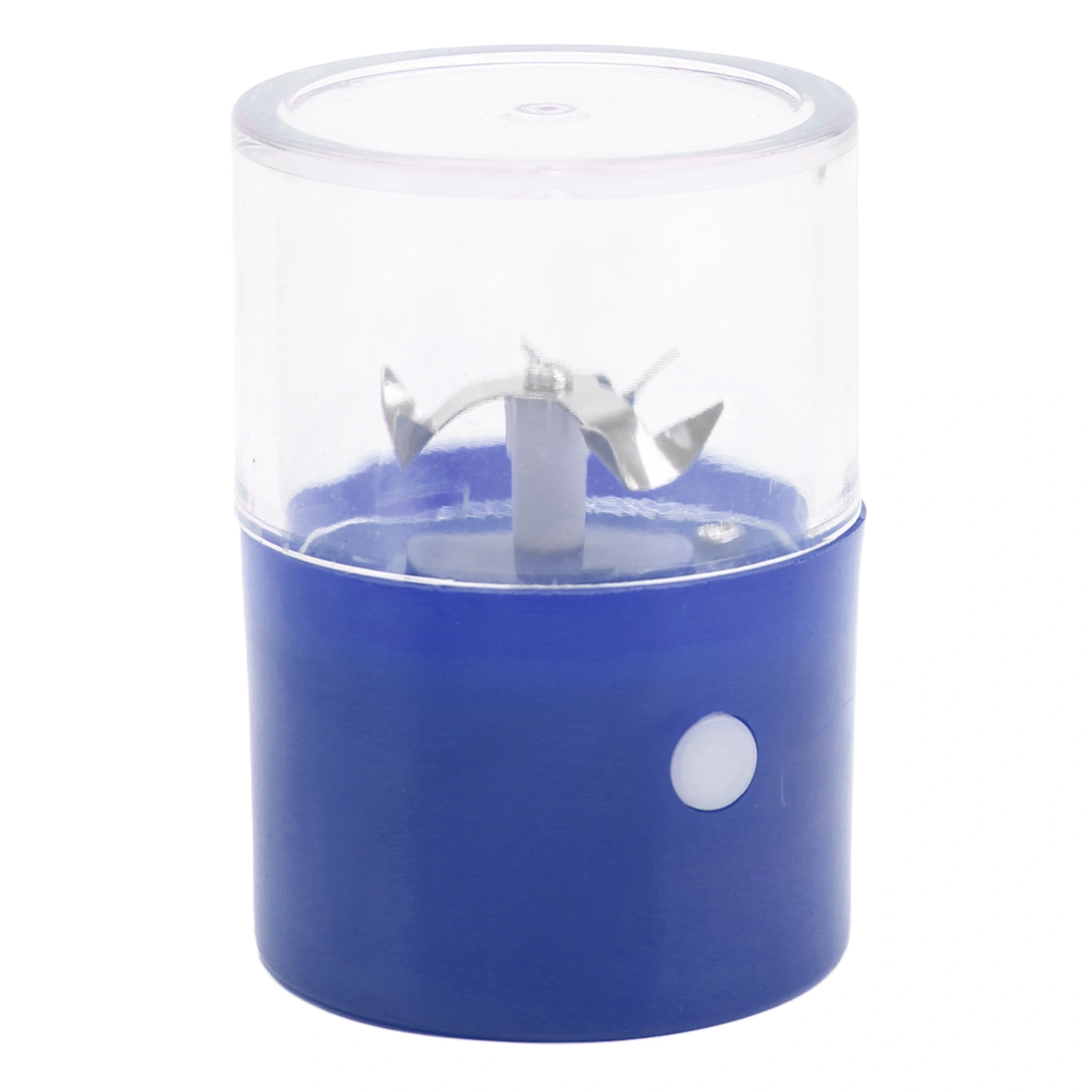 Electric Spice Grinder Stainless Steel Blade USB Rechargeable Portable Crusher Grinder Cracker for Spice Herb Cigarette Blue
