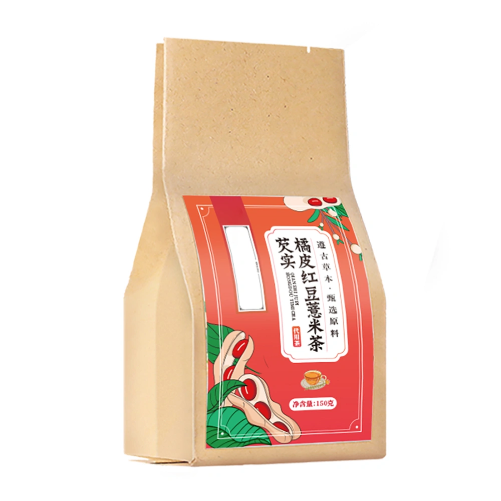 Red Bean Barley Tea Gordon Fruit Orange Peel Repeatable Brew Coix Seed Tea for Men Women 30 Bags