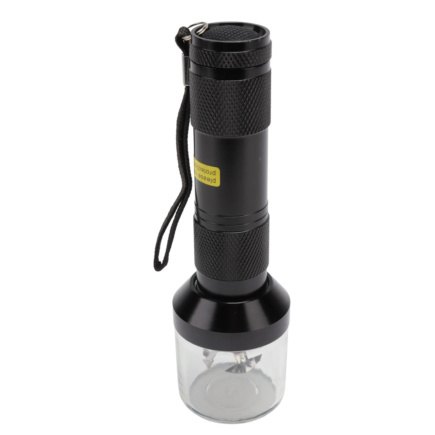 Electric Tobacco Herb Grinder Professional Aluminium Alloy Herb Tabacco Crusher for Herbal Medicine Seasoning Black