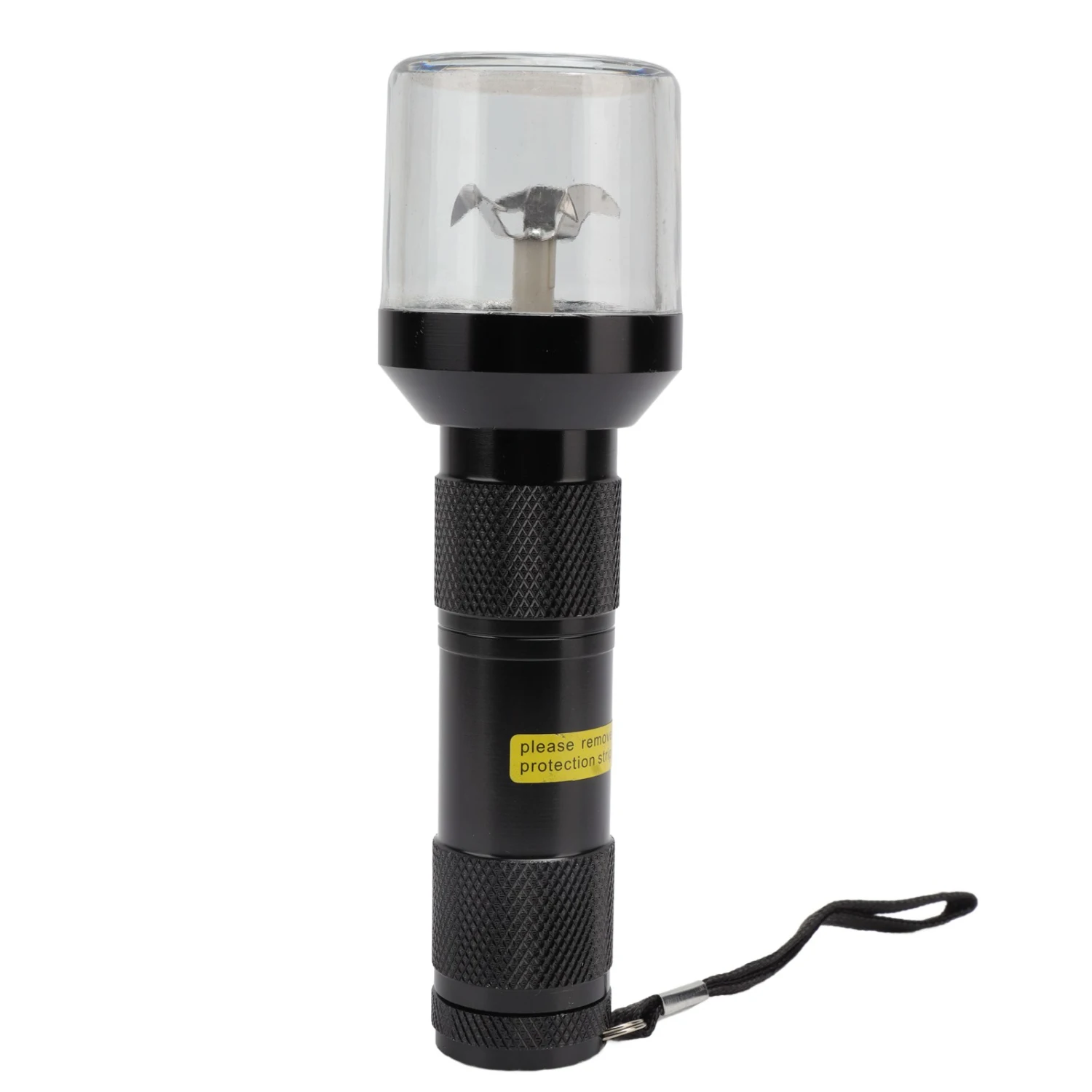 Electric Tobacco Herb Grinder Professional Aluminium Alloy Herb Tabacco Crusher for Herbal Medicine Seasoning Black
