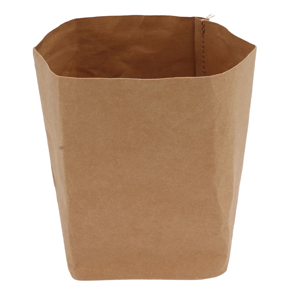 Washed Kraft Paper Bag Waterproof Flowerpot Food Storage Bag for Holding Food Fruits Vegetables Household Sundries S