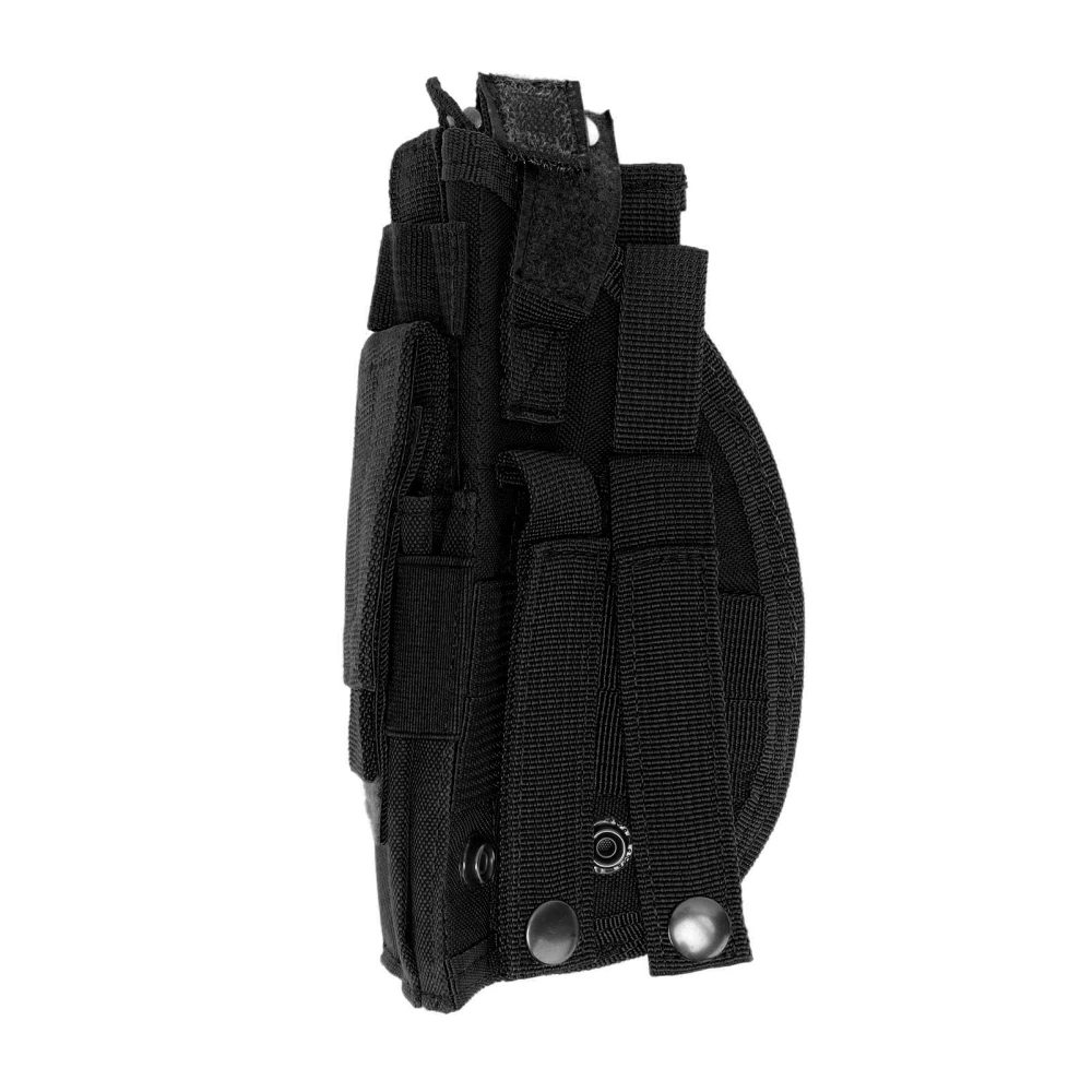 Concealment Holster Nylon Hip Holster with Adjustable Belt for MOLLE for Outdoor Training Camping Black