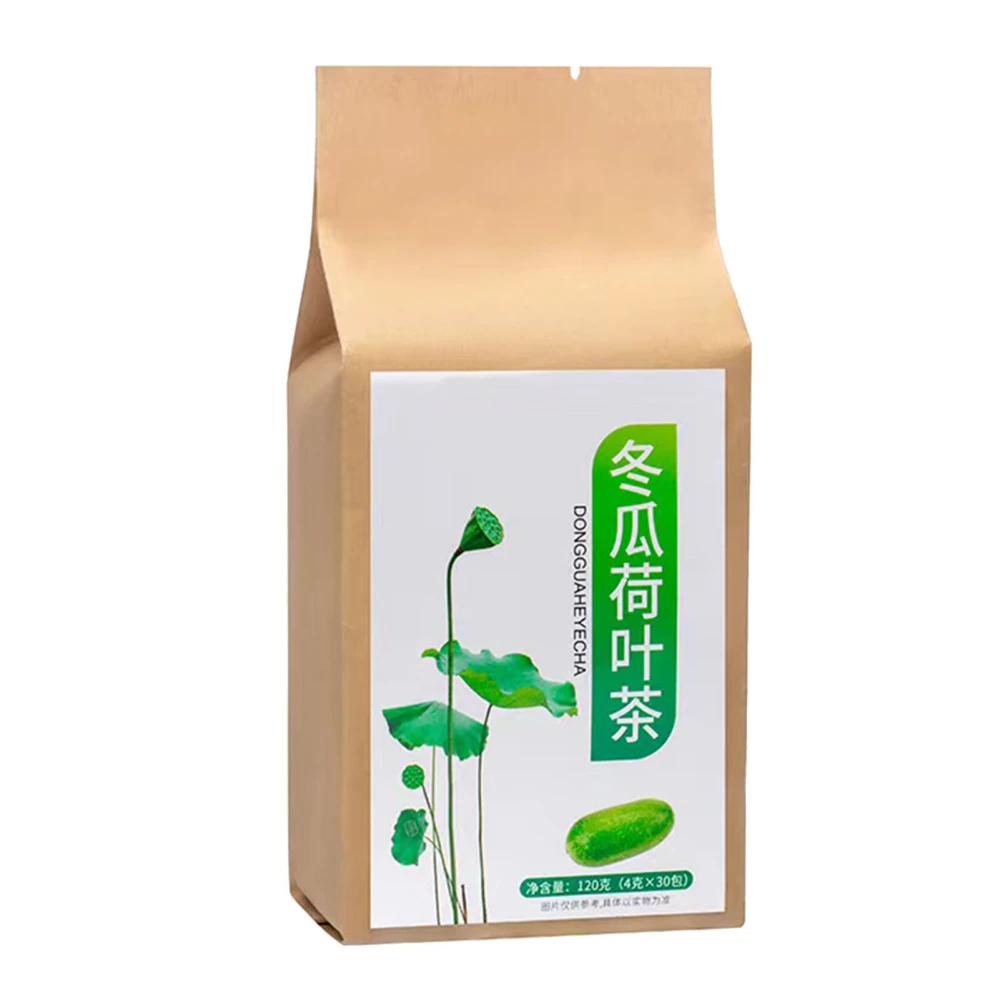 Natural Tea Winter Melon Lotus Leaf Cassia Seed Hawthorn Double Red Rose Licorice Orange Peel Barley 120g 30 Counts