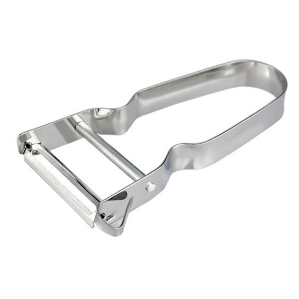 Stainless Steel Peeler U Shape Ergonomic Handle Fruit Peeler Vegetable Peeler for Kitchen Silver