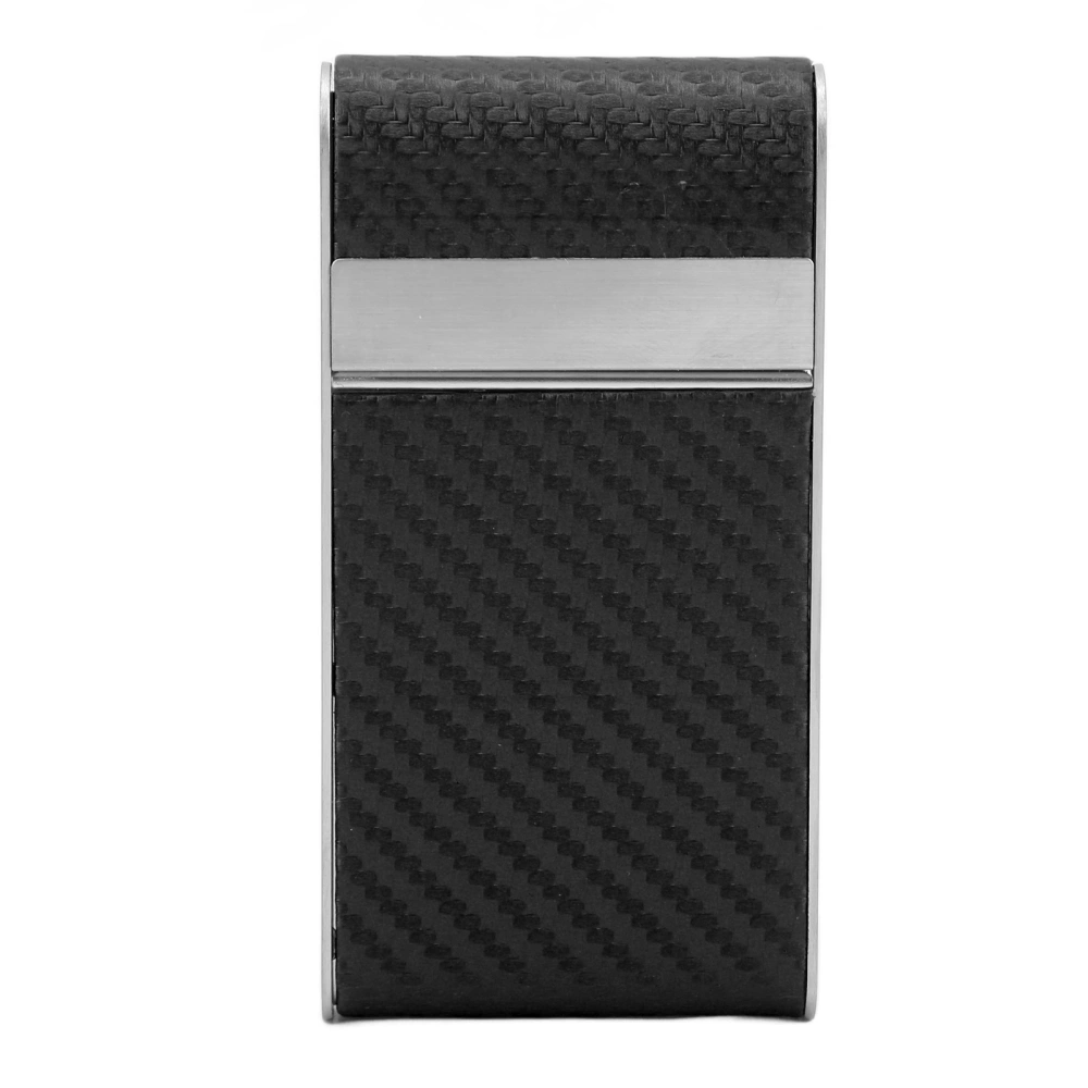 Metal Cigarette Case Waterproof Dustproof Slim Cigarette Box for 20pcs Fine Cigarettes Black