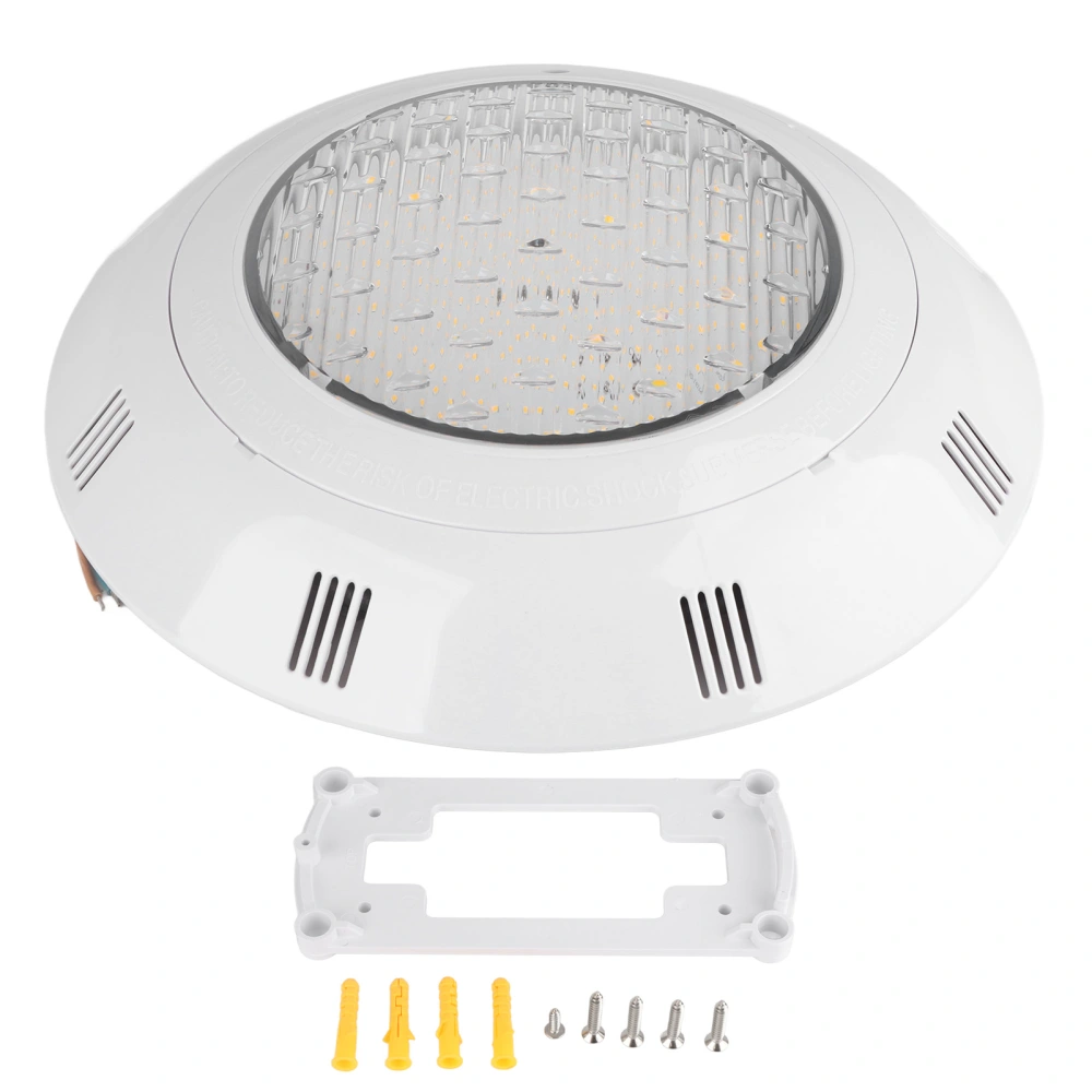 SMD2835 LED Swimming Pool Light AC12V IP68 Waterproof WallMounted Underwater Lamp Warm Light(18W 1800LM )