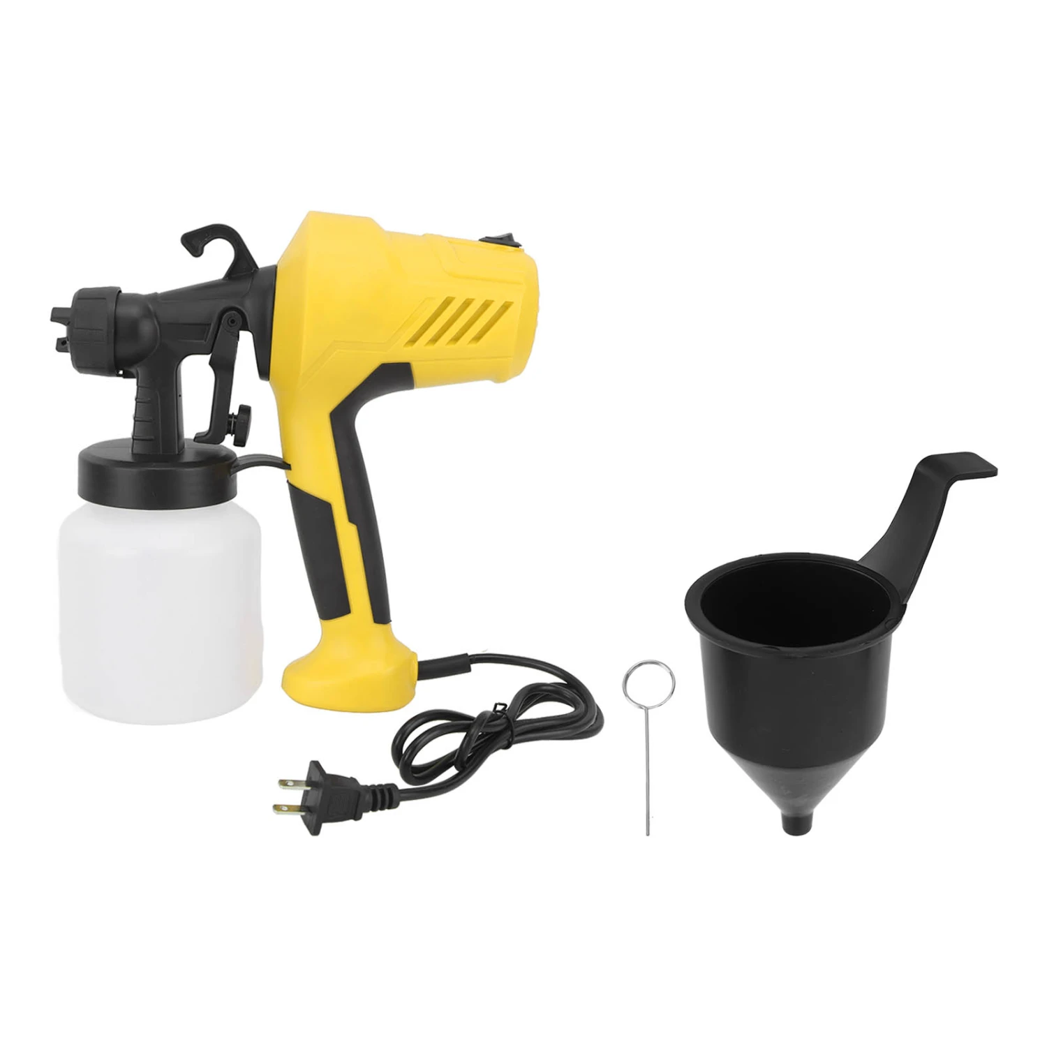 Steam Cleaner 400W Handheld Pressurized Cleaner Multi Surface Multi Purpose Chemical Free Steam Cleaning Machine US Plug 110V for Car Kitchen Window Yellow