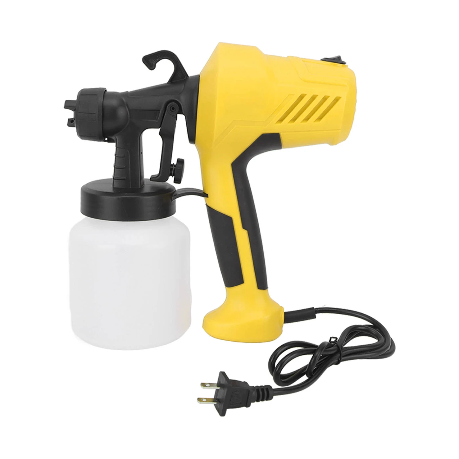 Steam Cleaner 400W Handheld Pressurized Cleaner Multi Surface Multi Purpose Chemical Free Steam Cleaning Machine US Plug 110V for Car Kitchen Window Yellow
