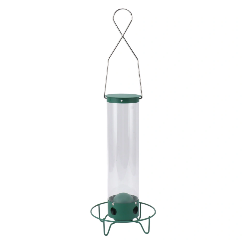 Squirrel Proof Wild Bird Feeder Large Capacity 4 Holes Portable Outdoor Hanging Bird Feeder Easy To Fill Weather Resistant