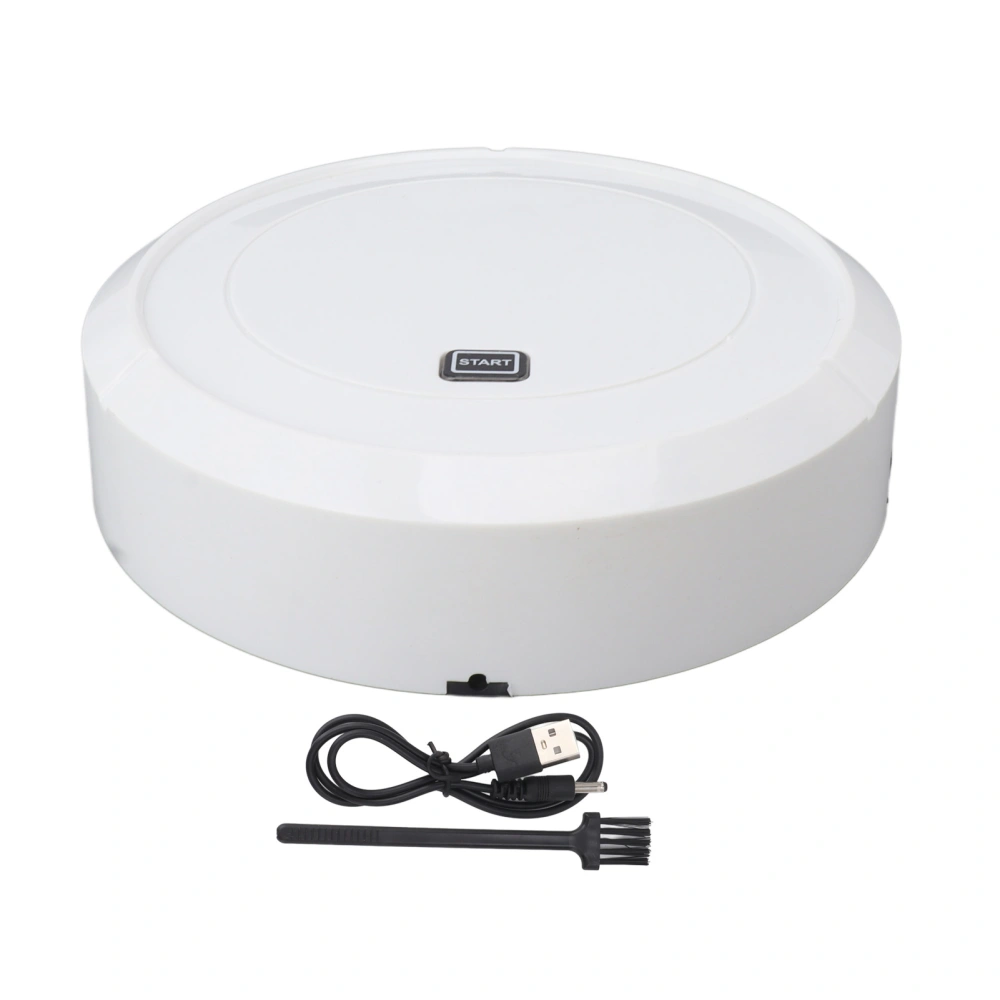 Robotic Vacuum Cleaner Strong Suction Automatic Self Charging Intelligent Sweeping Robot White Single Suction