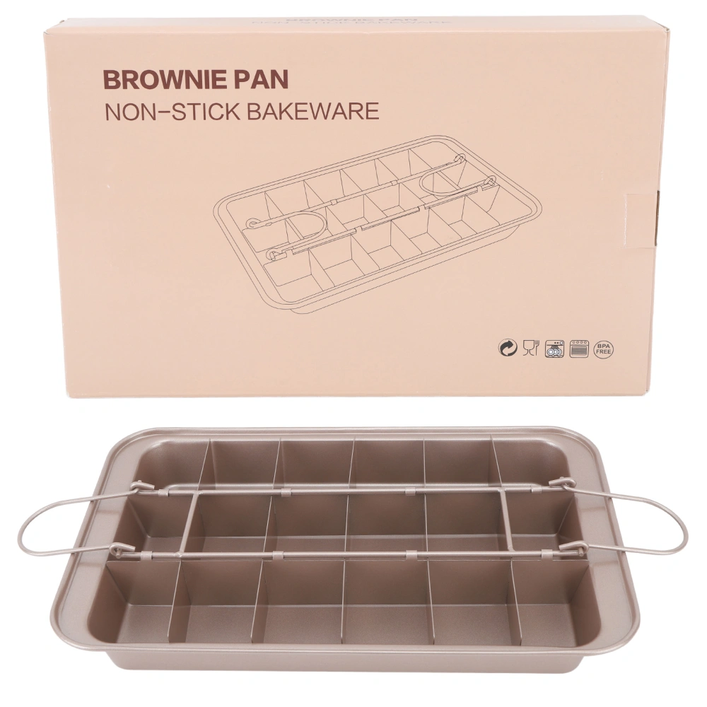 Brownie Baking Tray Sticky Proof Stainless Steel Thickened Solid Base Square Cupcake Bread Baking Mold