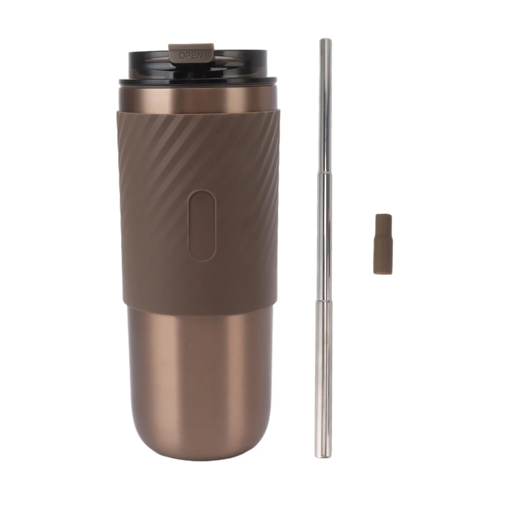 Insulated Coffee Mug 316 Stainless Steel Leakproof Fashionable Lightweight Travel Coffee Mug Champagne Gold 520ML