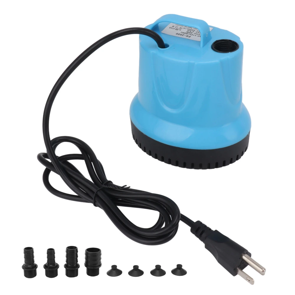 40W Aquarium Submersible Pump Filtration Resin Filling Sealing Silence Aquarium Pump for Fish Tank US Plug 110V