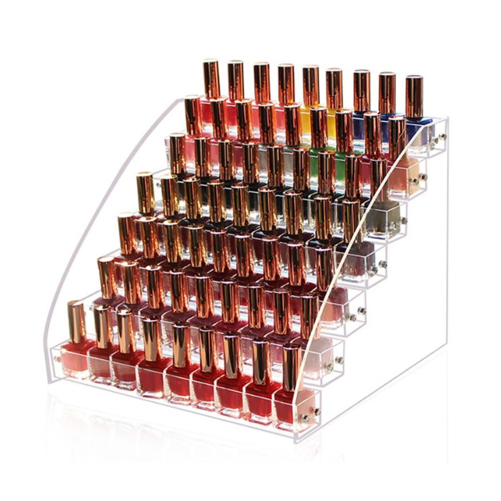 Desktop Lipstick Storage Box Plastic Transparent Makeup Storage Display Case for Perfume Nail Polish