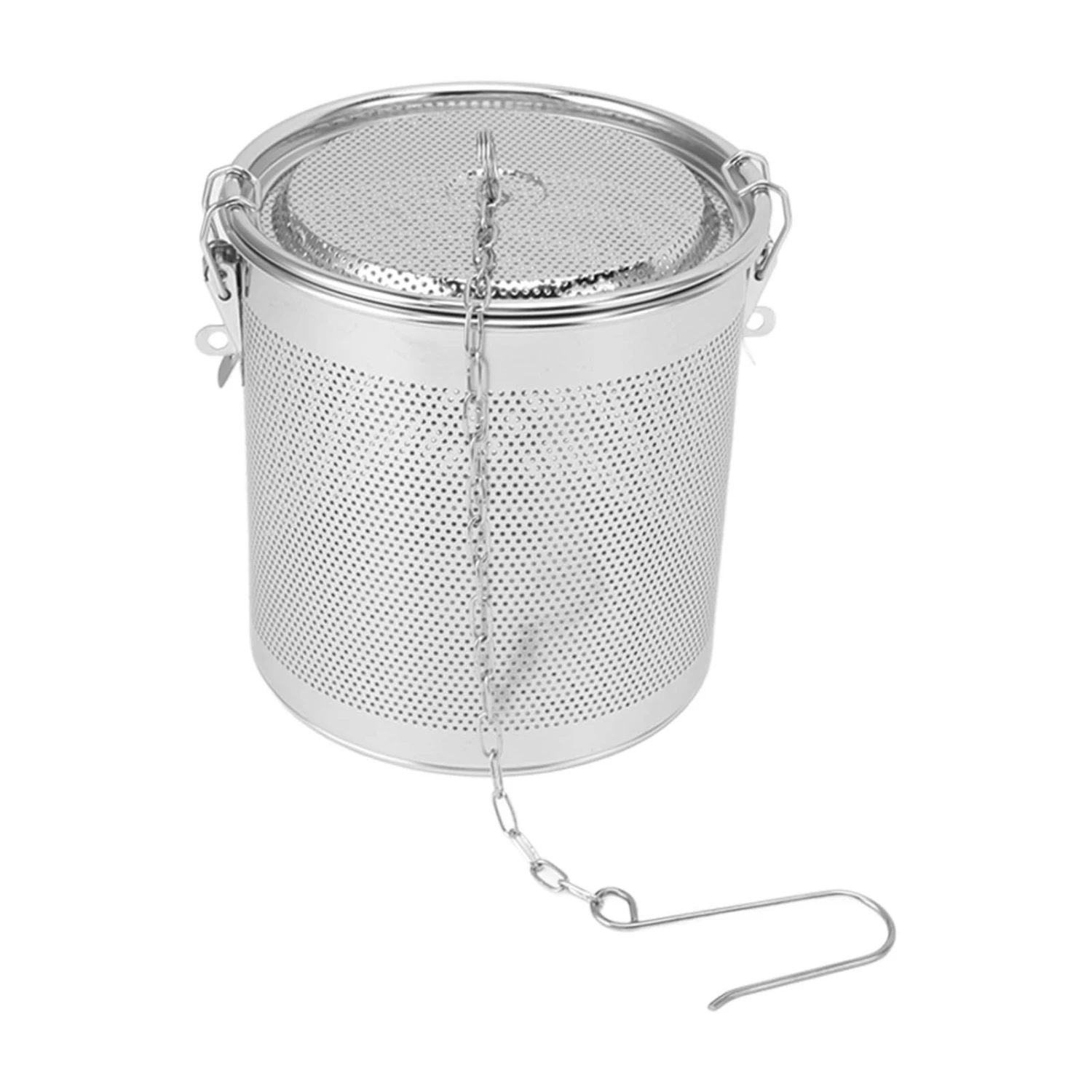 Stainless Steel Seasoning Strainer Microporous Filtration Thickened Spice Infuser Basket for Home Kitchen 4.3L