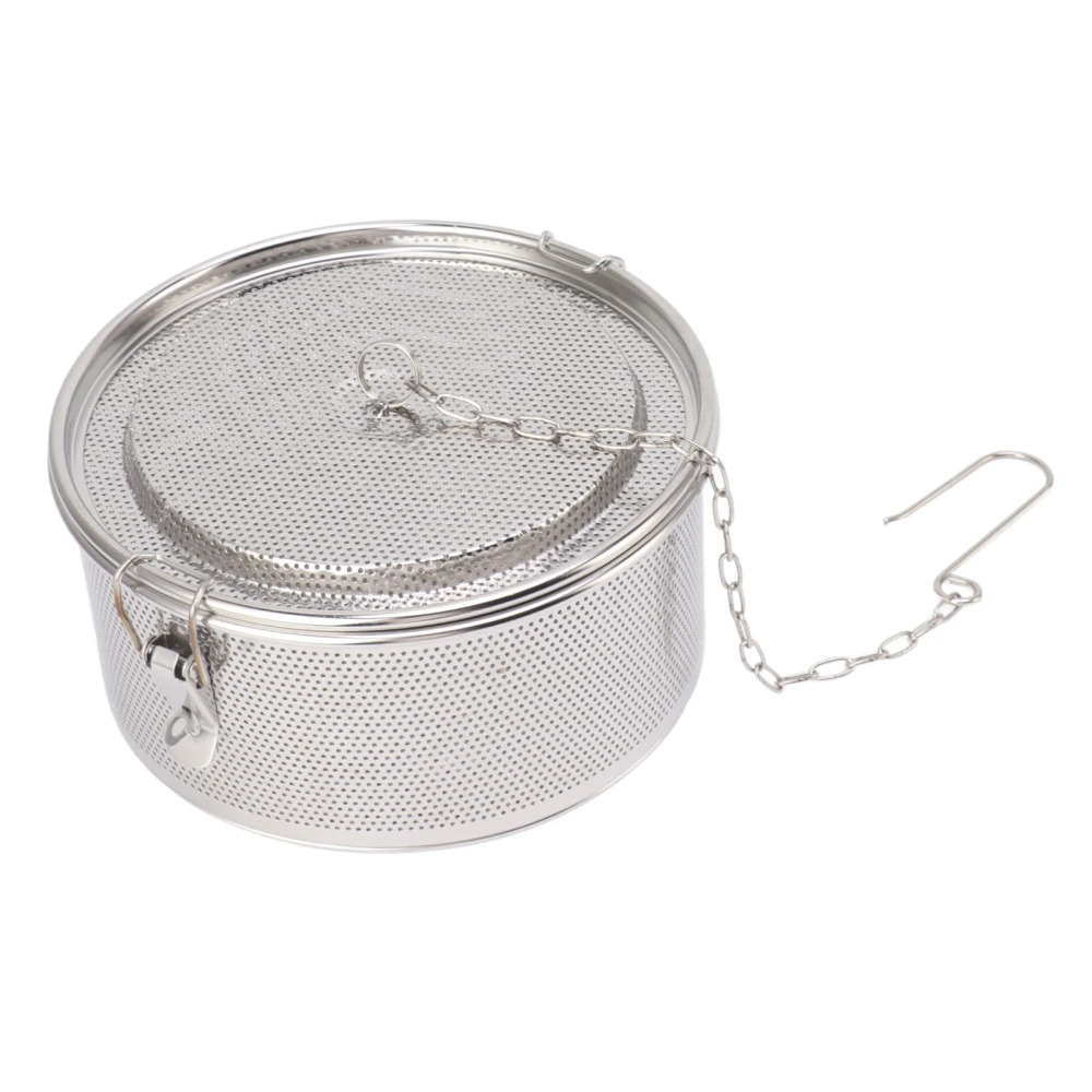 Seasoning Strainer with Hanging Chain Stainless Steel Tea Balls Filter Soup Seasonings Separation Basket Diameter 20cm/7.9in