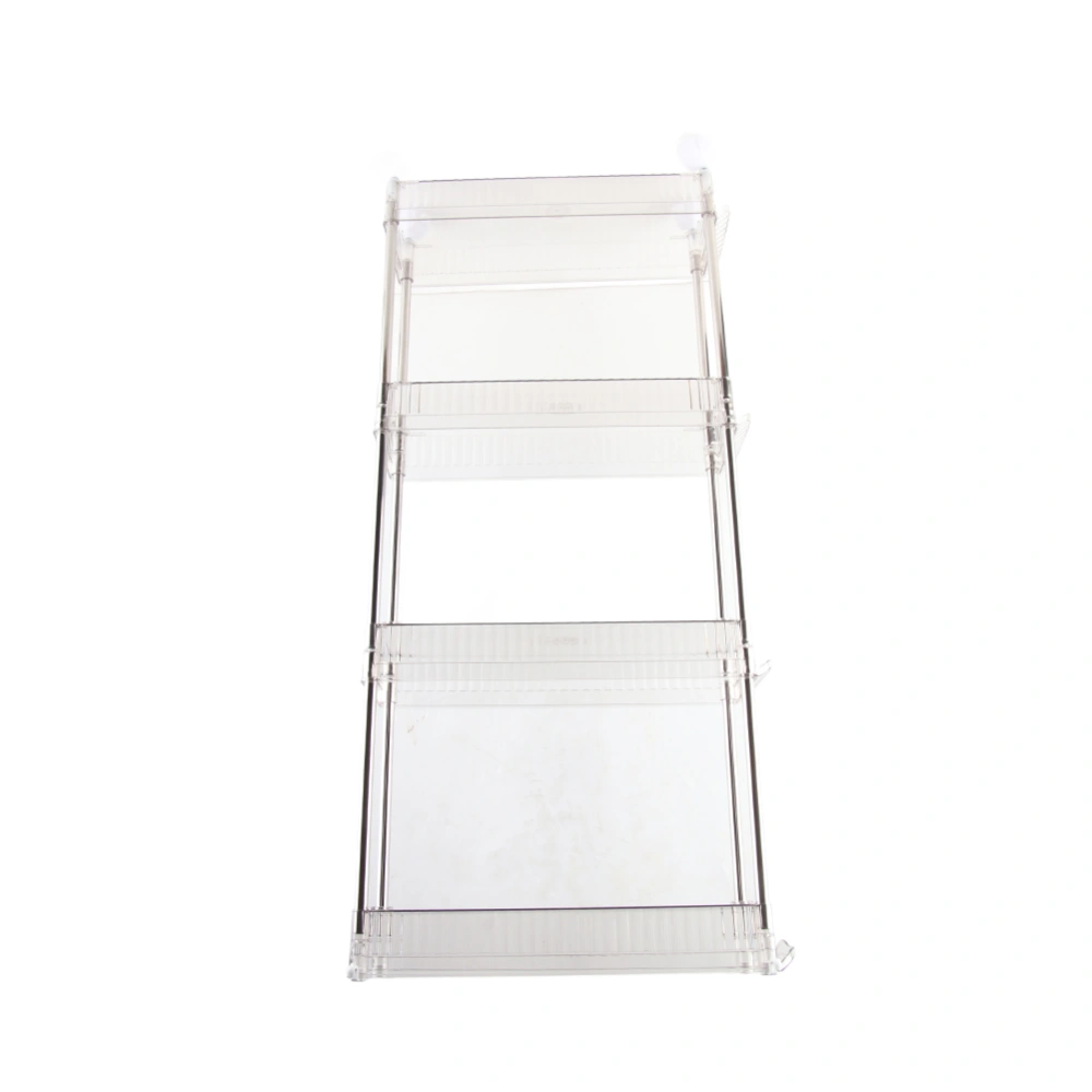 Bathroom Gap Shelf Bathroom Cosmetics Transparent Storage Rack Multi Layer Bathroom Organizer 4 Layers 37x12x70cm