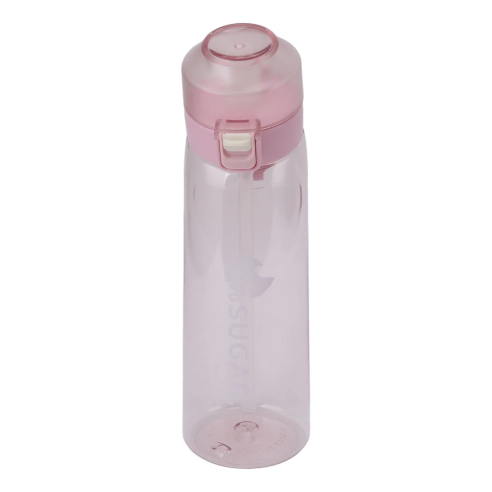 Fitness Cup Scent Based Water Bottle with Carry Strap Leak Proof 650ml Sports Water Bottle for Gym Camping Outdoor Pink