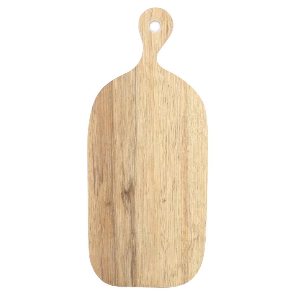 Wood Cutting Board with Handle Hand Polished Beautiful Chopping Board Bread Board for Displaying Preparing Food Small