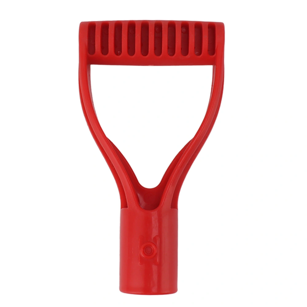 Spade Handle Plastic 32mm Inner Diameter D Grip Handle Shovel Handle Replacement for Snow Shovel Digging Raking Red