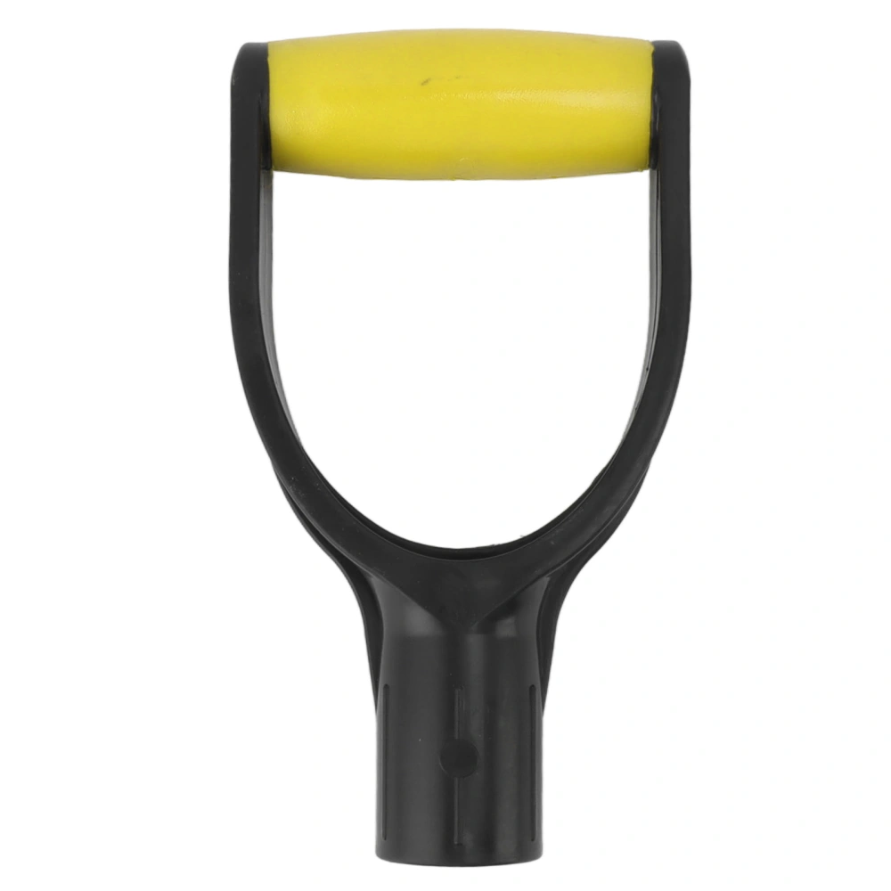 Shovel D Grip Handle 32mm Inner Diameter Silicone Grip Reinforcement Snow Shovel Handle Replacement for Digging Raking Tool Yellow Black