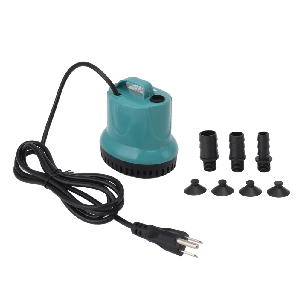 25W Aquarium Submersible Pump Filtration Resin Filling Sealing Ultra Silence Aquarium Pump for Fish Tank US Plug 110V