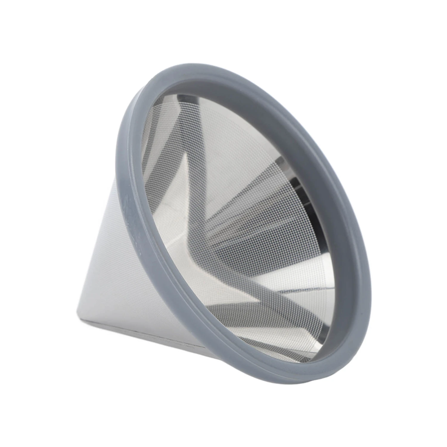 Pour Over Coffee Filter 304 Stainless Steel Reusable Paperless Coffee Dripper for Home Travel Office 1 to 3 Cups