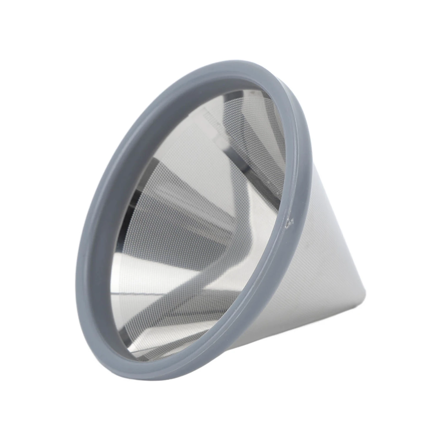 Pour Over Coffee Filter 304 Stainless Steel Reusable Paperless Coffee Dripper for Home Travel Office 1 to 3 Cups