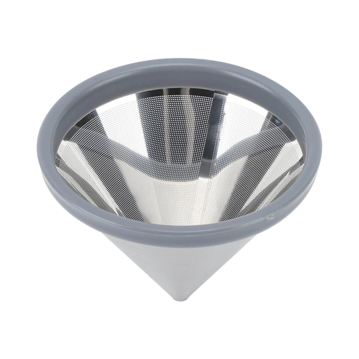 Pour Over Coffee Filter 304 Stainless Steel Reusable Paperless Coffee Dripper for Home Travel Office 1 to 3 Cups