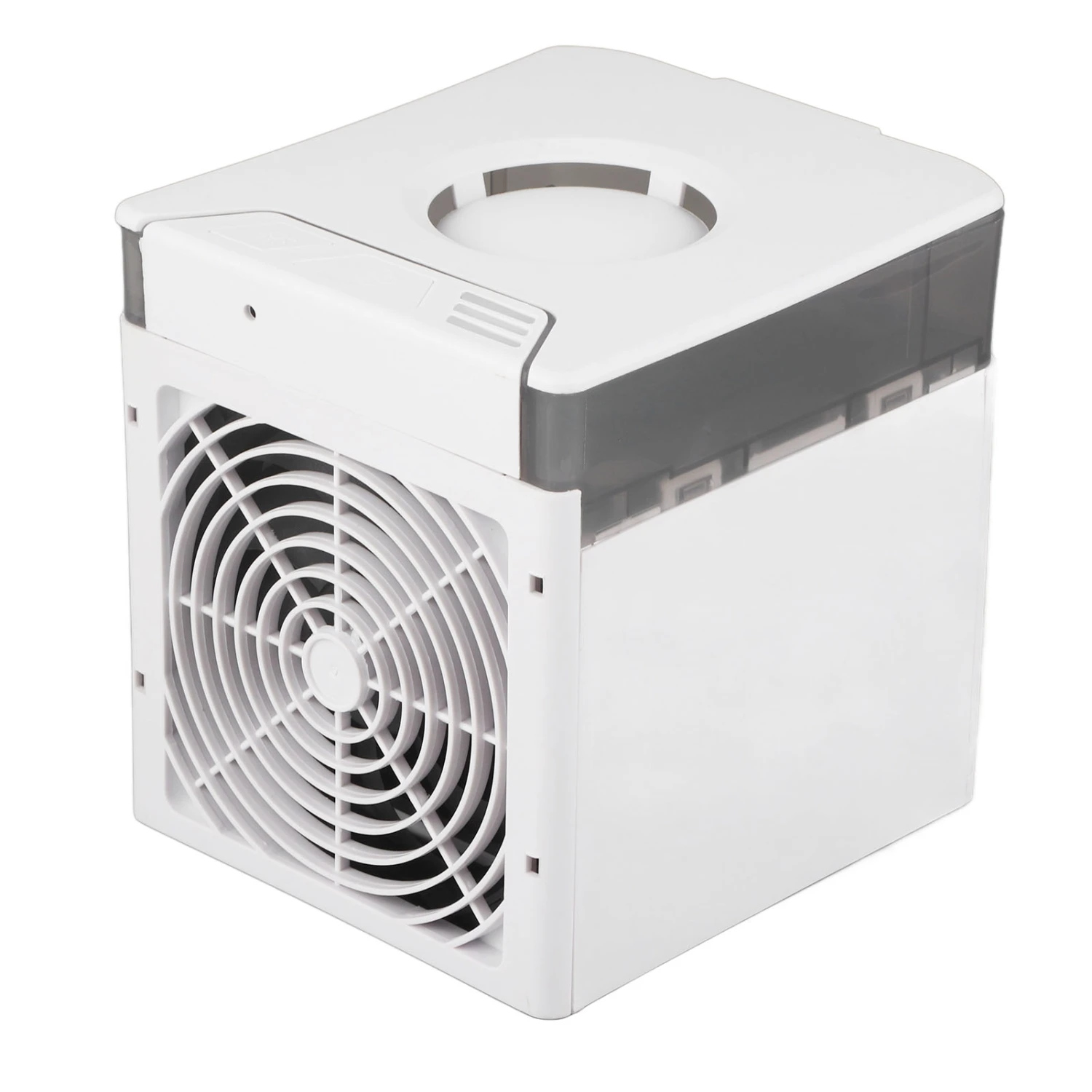 Portable Air Conditioner Mini Air Cooler USB Personal Mini Air Conditioner with Mist 7 Color Light for Bedroom Office Camping