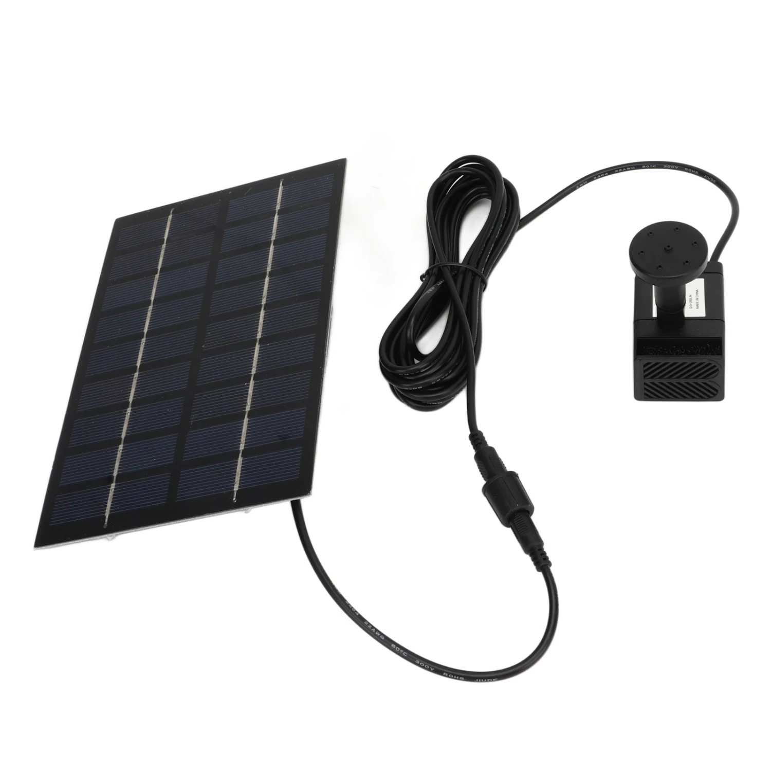 Solar Water Pump Kit 9V 1.8W Easy Mounting Anti Clogging Mesh Solar Pond Pump with Nozzles for Garden Pool Decoration