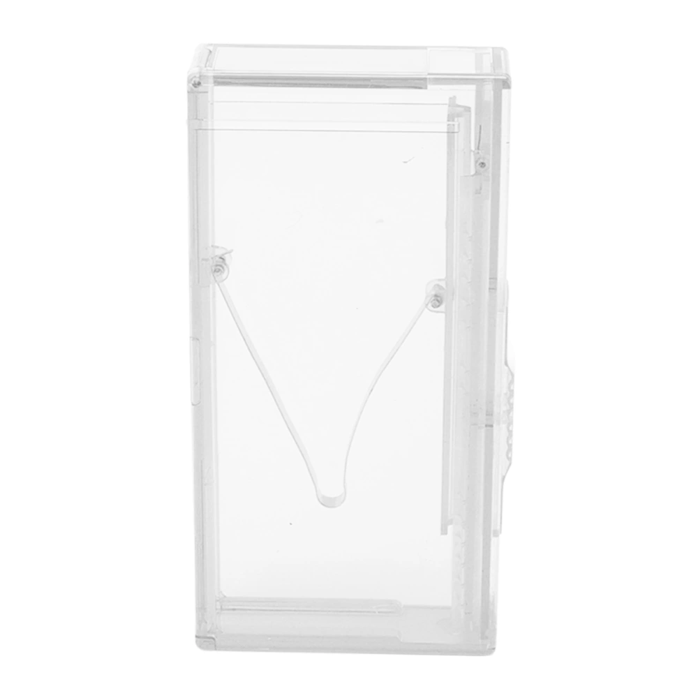 Automatic Cigarette Case Transparent Cigarette Holder Anti Pressure Fully Sealed Portable Cigarette Case for Full Pack 20 Cigarettes Transparent