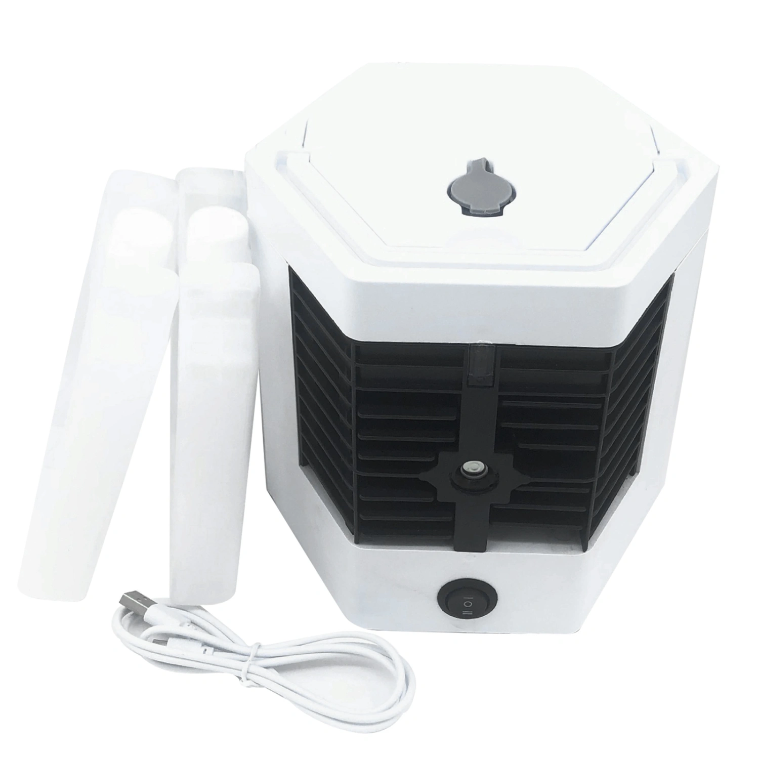 Mini Air Cooler Portable Air Conditioner Personal Humidification Evaporative Air Cooler Fan for Bedroom Office Desk