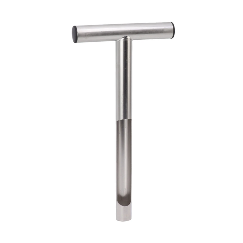 Soil Sampler Probe 304 Stainless Steel Protable T Handle Soil Sampling Tool for Farm Garden Lawn 12in