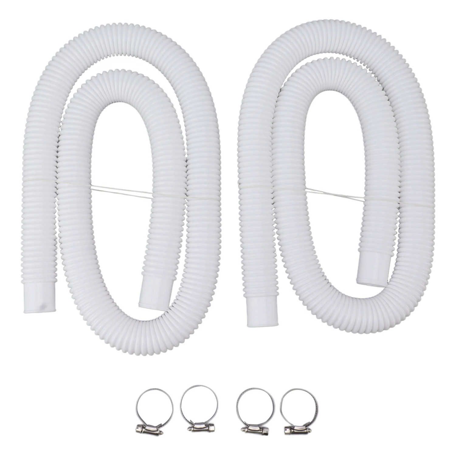 Swimming Pool Replacement Hoses with Clamps for 300 330 530 1000 Gallon Pool Pump